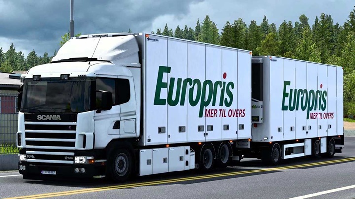 ETS2 - RJL Bussbygg Chassis + Drawbar Trailer V1.4.7