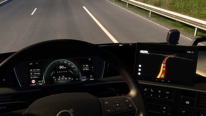 ETS2 - Volvo FH5 Improved Dashboard V1.0