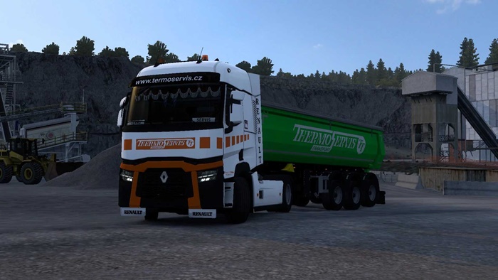 ETS2 - Renault T and SCS Dumper Termoservis Skin V1.0