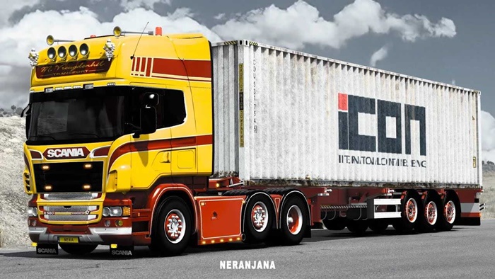 ETS2 - Scania V8 Open Pipe Lepidas Exhaust System V3.0