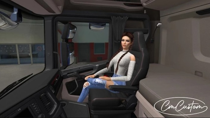 ETS2 - Girls Passenger for Trucks V1.4.4