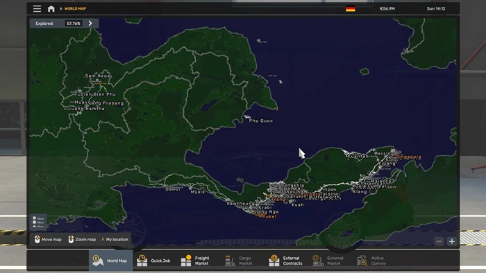 ETS2 - World Map Background V2.0