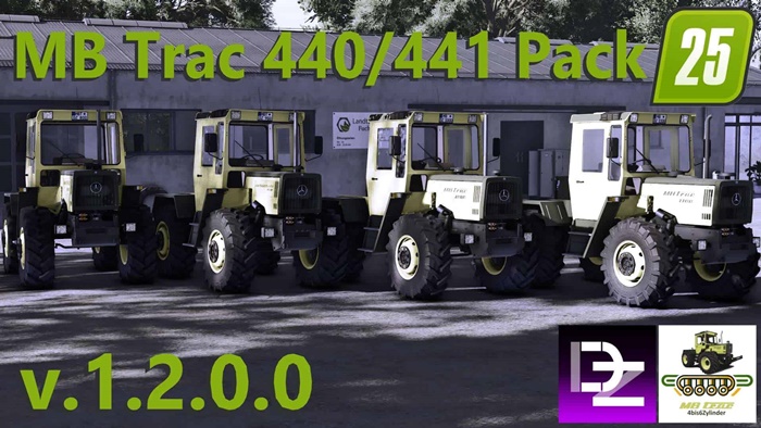 FS25 - Mercedes Benz MB Trac 442/443 Pack V2.0