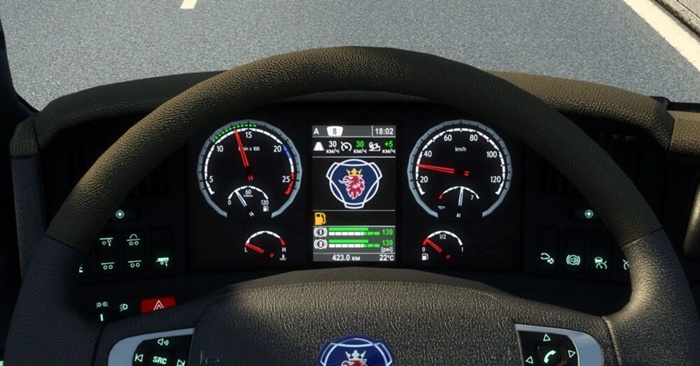 ETS2 - Scania R 2009 and Streamline Improved Dashboard V1.3