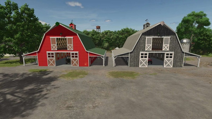 FS25 - American Barn with Storage V1.0