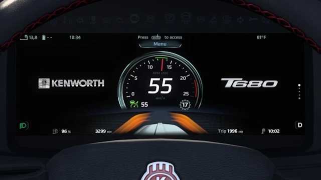 ATS - Kenworth T680 Next Gen Improved Dashboard V1.7