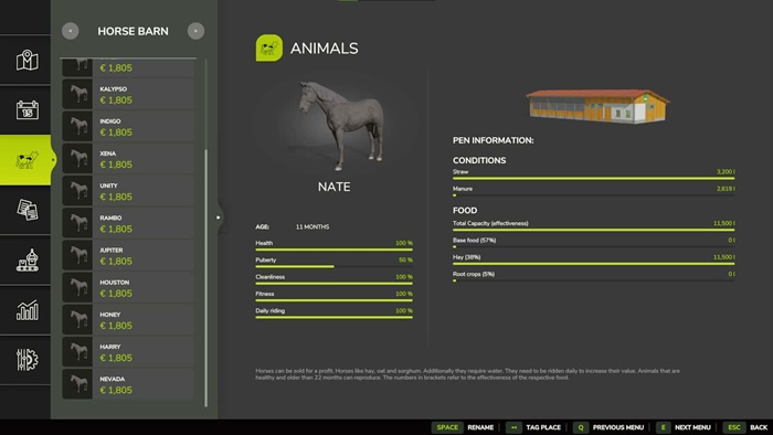 FS25 - Better Horse Value V1.0