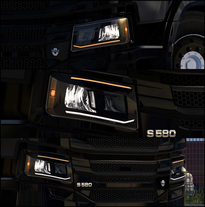 ETS2 - Custom Smoked Headlamps for SCS Scania NG R & S V1.0
