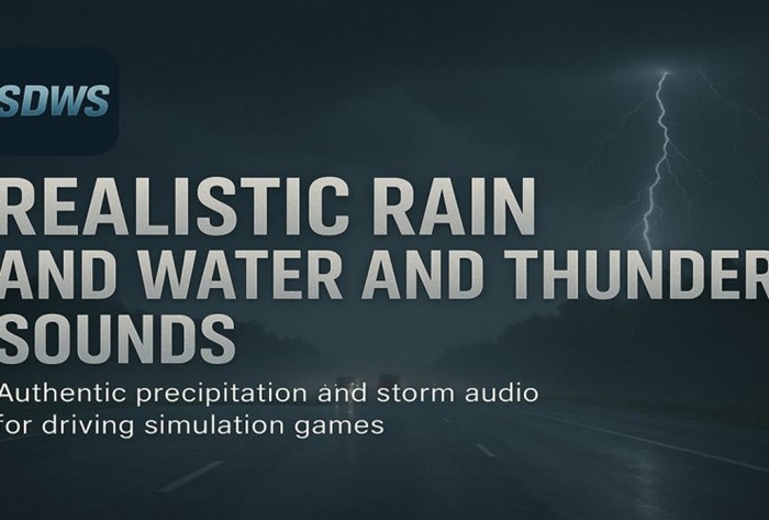 ETS2 - Realistic Rain & Water & Thunder Sounds V8.3