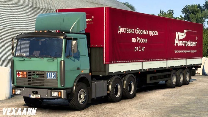 ETS2 - MAZ-6422 + Trailers V1.54