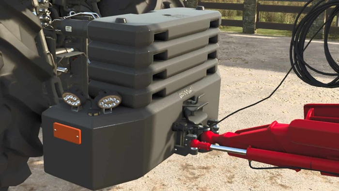 FS25 - Hi-Vis LED-Lights Tractor Front Weight V1.0