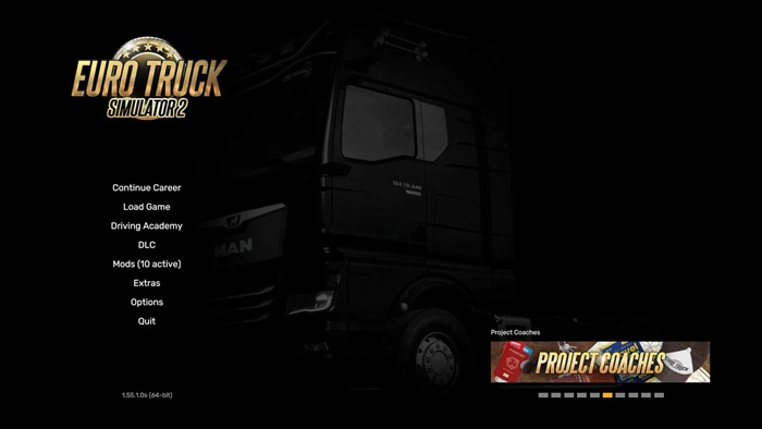 ETS2 - Full Save Game No DLC V1.55