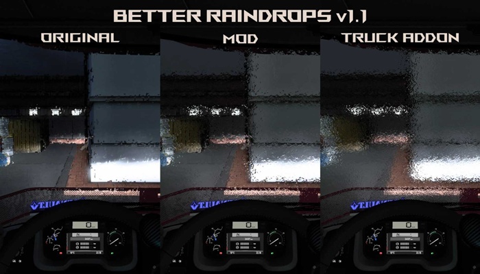 ETS2 - Better Raindrops V2.1.8