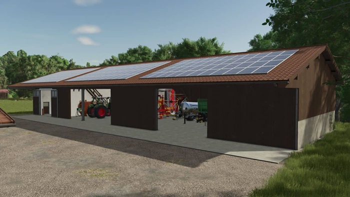FS25 - Machine Hall With Workshop V1.0