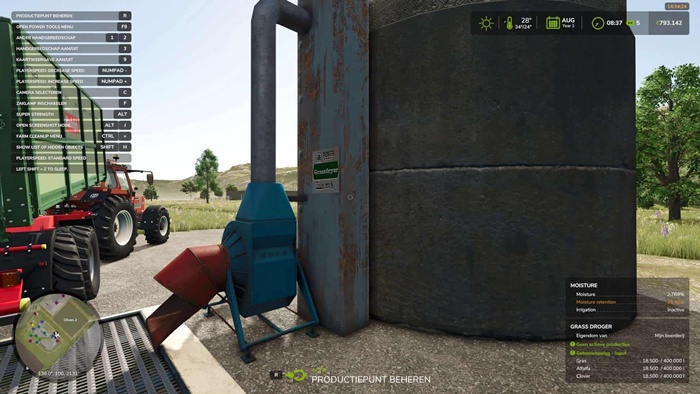 FS25 - Grassdryer for Mountain Hill 2025 Map V1.0