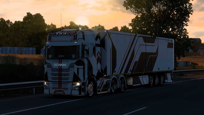 ETS2 - Scania Black Hard Line X Skin V1.0