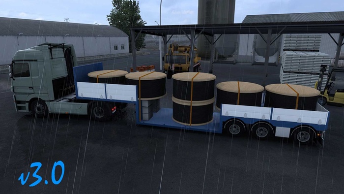 ETS2 - JS Well Flatbed Trailer V1.55