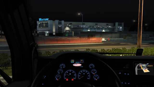 ATS - Peterbilt 579 Blue Interior V1.0