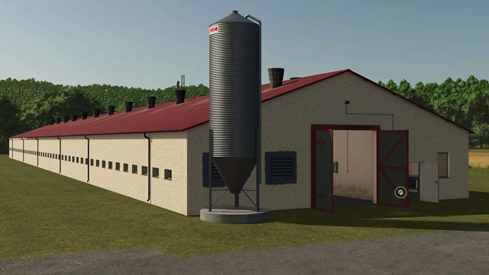 FS25 - Long Chicken Barn V1.0