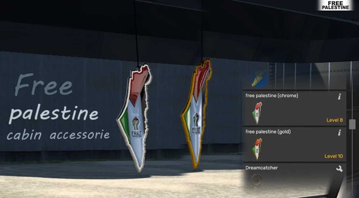 ETS2 - Free Palestin Cabin Accessorie V1.0