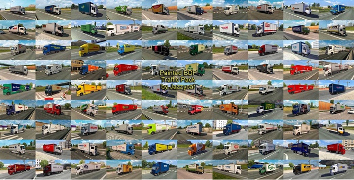 ETS2 - Painted BDF Traffic Pack V15.6.8