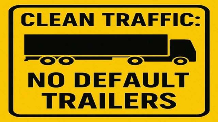 ATS - Clean Traffic No Default SCS Trailers V1.2