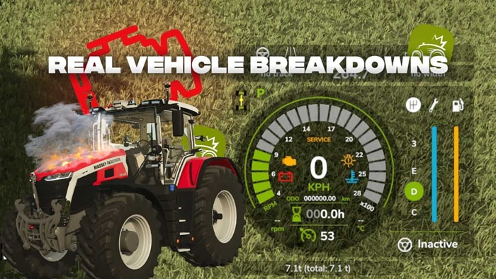 FS25 - Real Vehicle Breakdowns Beta 6 V0.9.2.8
