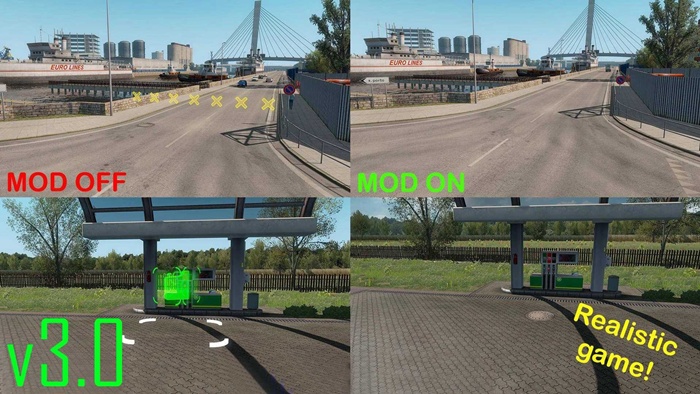 ETS2 - No Icons Mod V1.55