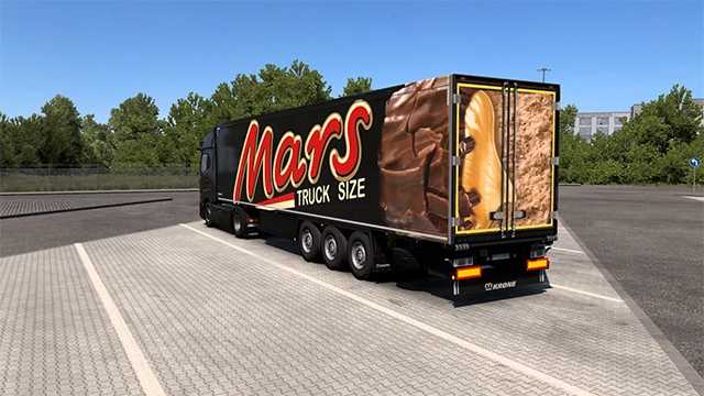 ETS2 - Skin Mars Chocolate for Trailer Krone Cool Liner V1.0