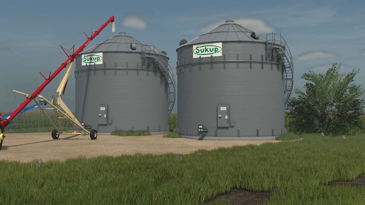 FS25 - 7 Ring Sukup Grain Bin V1.0