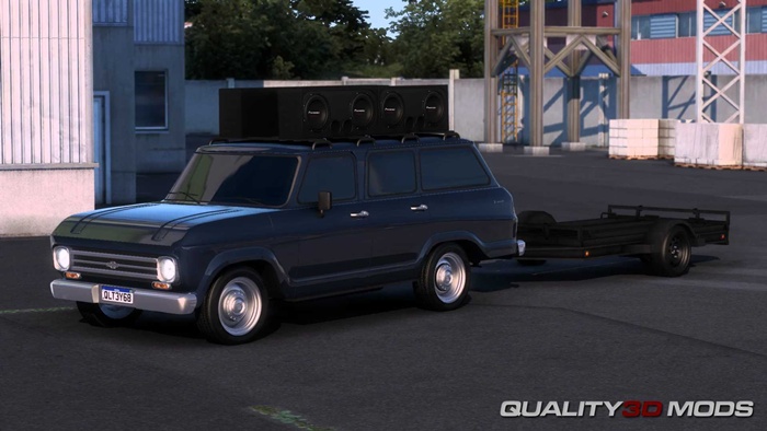 ETS2 - 1973 Chevrolet Veraneio + Trailer V1.0