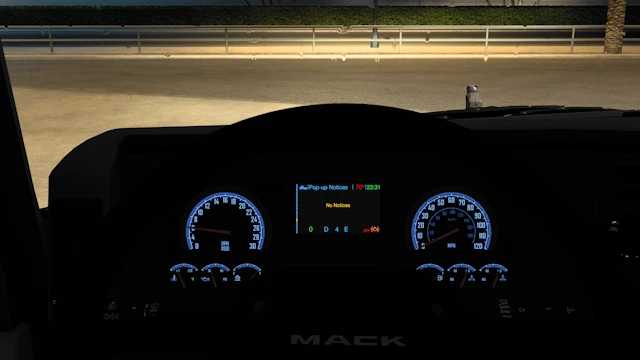 ATS - Mack Pinnacle Blue Interior V1.0