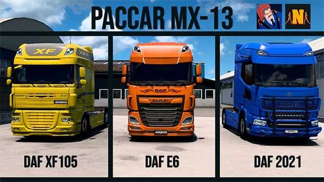 ETS2 - Paccar MX13 Sound for DAF V3.6