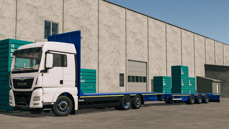 FS25 - MAN TGX 6x2 Straw Bale V1.0