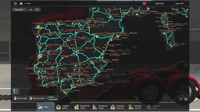 ETS2 - All Cities with Country Identification V1.56