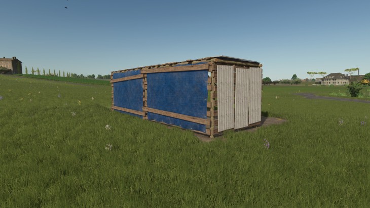 FS25 - Small Rustic Bale Shed V1.0