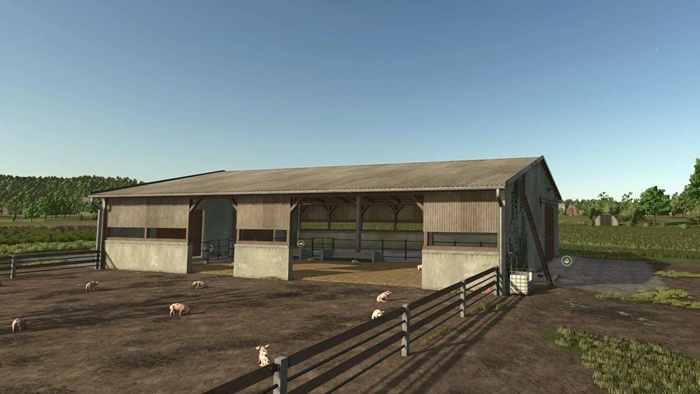 FS25 - Medium Pig Shed V1.0