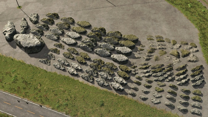 FS25 - Placeable Decoration Rocks V1.0
