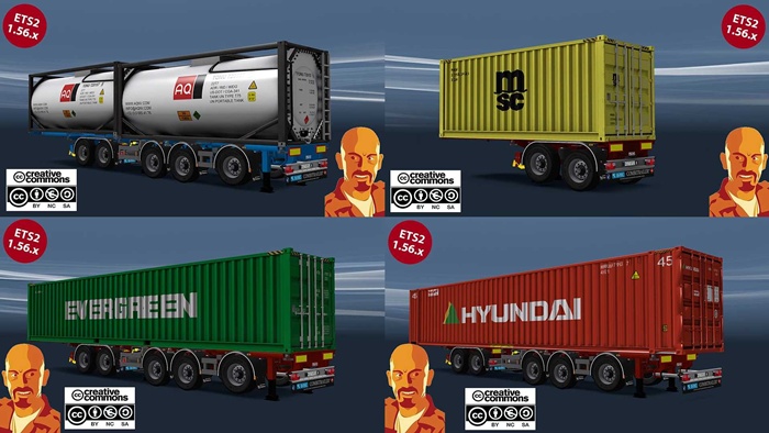 ETS2 - D-Tec Flexi Trailer V9.0
