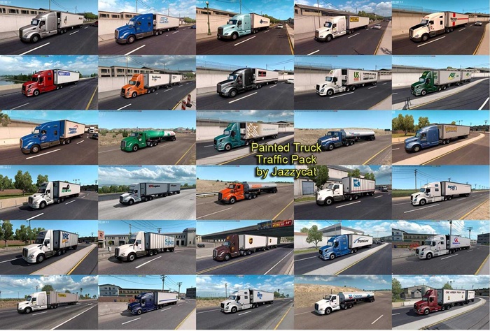 ATS - Painted Truck Traffic Pack V6.1.12