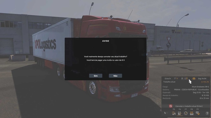 ETS2 – Cancel Current Free Job V1.56