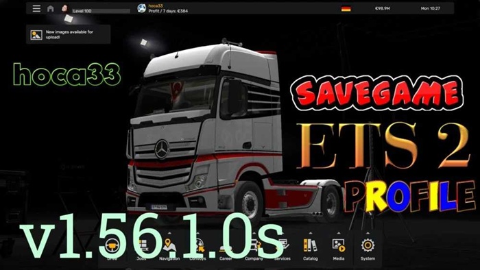ETS2 - Save Game (Profile) V1.56.1.0s