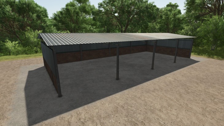 FS25 - Medium Metal Shed BR V1.0