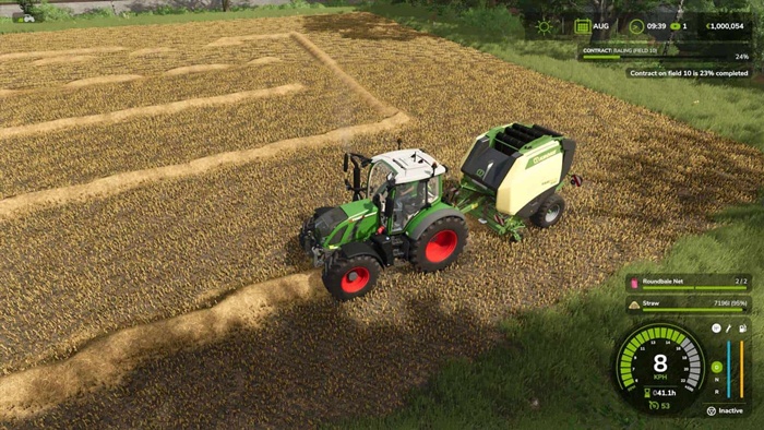 FS25 - Round Baler Extension V1.2.1