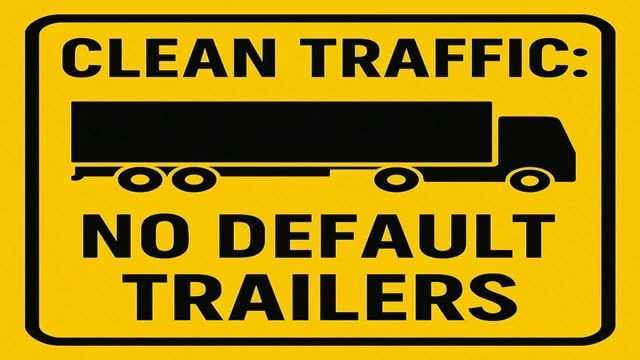 ETS2 - Clean Traffic No Default SCS Trailers V1.6