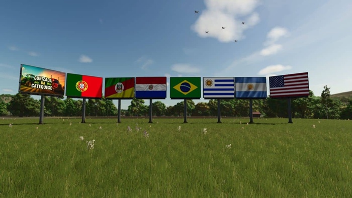 FS25 - Country Flags Billboards V1.0