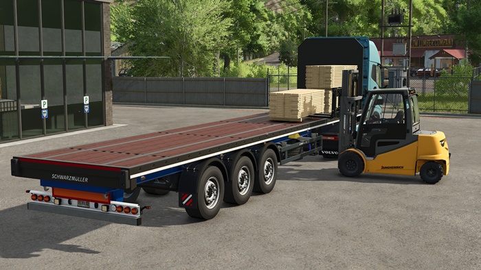FS25 - Schwarzmuller Flatbed Semi Trailer V1.0