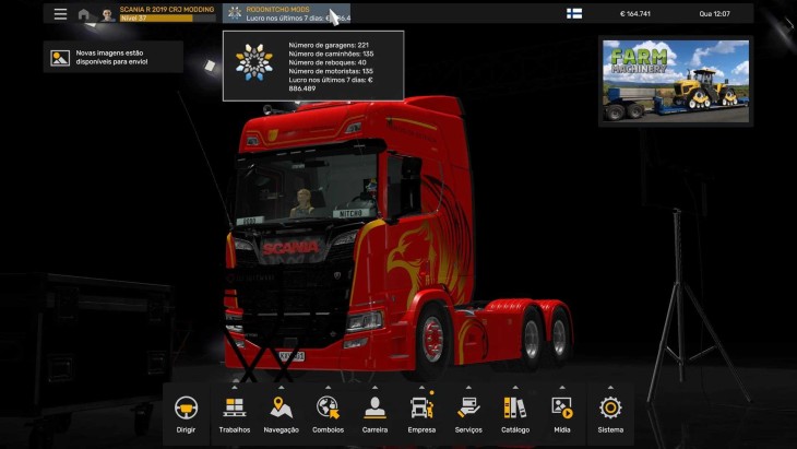 ETS2 - Profile Scania R 2019 V1.0