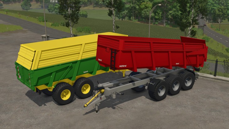 FS25 - Lizard BB18B And BB24TRD Tipper Trailer V1.0