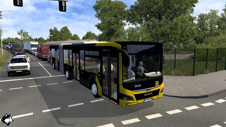ETS2 - Pack City Buses into Traffic V1.4